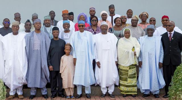 Buhari inaugurates INEC Board (PHOTO)