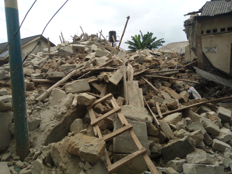 Two-storey building collapses in Warri