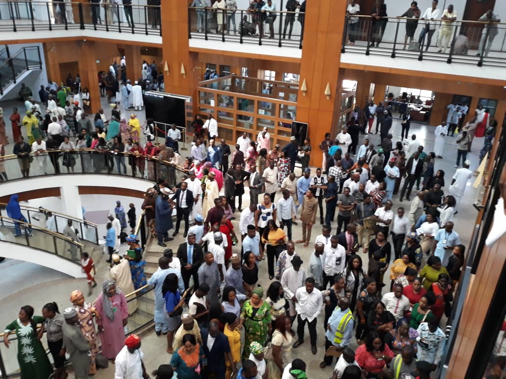 Job seekers throng House of Reps. entrance