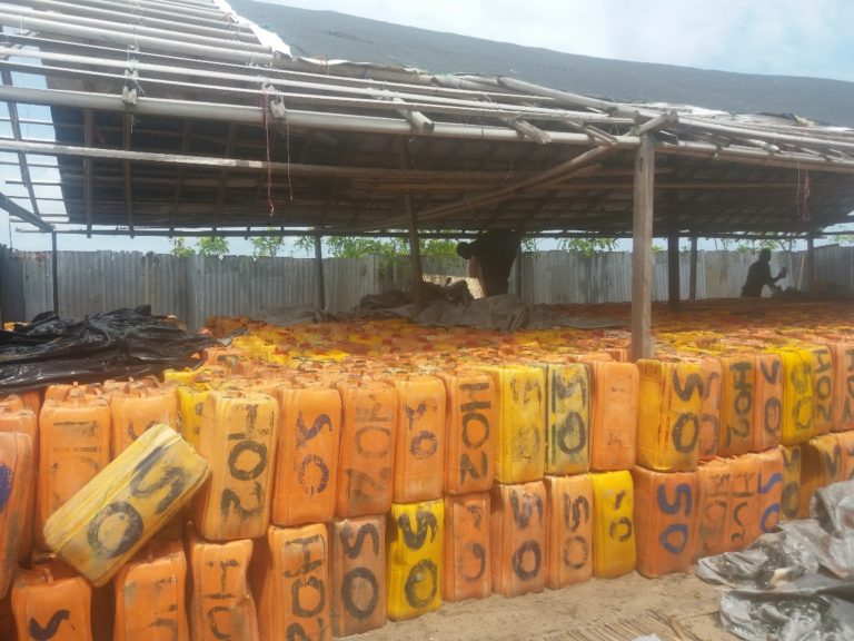 Navy recovers 3,181 jerry cans of stolen petrol worth N11m