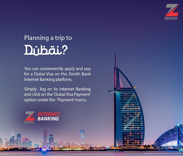 Zenith Bank introduces online Visa application to Dubai