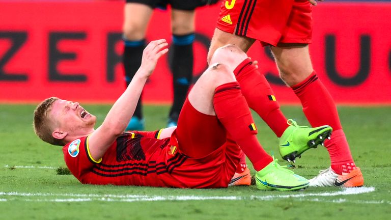 Kevin de Bruyne, Eden Hazard in doubt for Belgium's Euro 2020 quarter-final