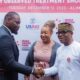 L-r: Mr. Ubon Udoh, Managing Director/CEO ASR Africa Initiative; Omosalewa Oyelaran, USAID Deputy HIV/AIDS and TB Office Director; and Dr. Chukwuma Anyaike, Director of Public Health, Federal Ministry of Health. The Abdul Samad Rabiu Africa Initiative (ASR) partnered with USAID to provide a $500,000 ($400,000 in cash and $100,000 in kind) donation to enhance TB and gender-based violence programs implemented by USAID