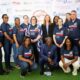 USAID/Nigeria Deputy Mission Director Sara Werth in the middle flanked by USAID Staff during the 2024 World Malaria Day in Abuja..recently